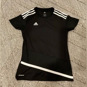 Adidas performance training top with climacool Black and White Jersey